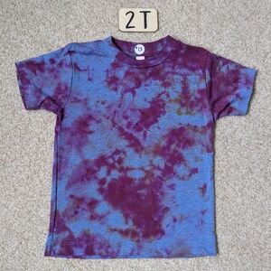 New Tiedye Unisex Toddler Short Sleeve Shirt